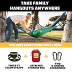 Wise Owl Outfitters Camping Hammock – 500lbs Portable Hammock - Image 2