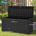 YITAHOME 72 Gallon Outdoor Resin Deck Box - Image 3