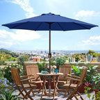 Blissun 9' Outdoor Patio Umbrella, Outdoor Table Umbrella, Yard Umbrella - Image 5