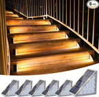 VOLISUN Solar Stair Lights 6 Pack, Solar Step Lights Outdoor Waterproof IP67 by VOLISUN