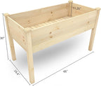 BIRASIL Outdoor Raised Garden Bed, Wood Planter Box - Image 2