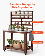 VEVOR Potting Bench Table, Outdoor Gardening Workstation - Image 5