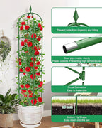 Garden Trellis for Climbing Plants Outdoor & Indoor - 6Ft Tall Rustproof Plant - Image 2