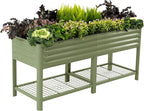 Elevated Raised Garden Bed-V Series, 1000 Lbs Weight Capacity, Outdoor Planter by VegoGarden
