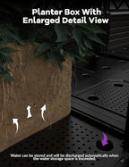 4 PCS Raised Garden Bed with Trellis, Patio Privacy Screen & Balcony Garden - Image 6