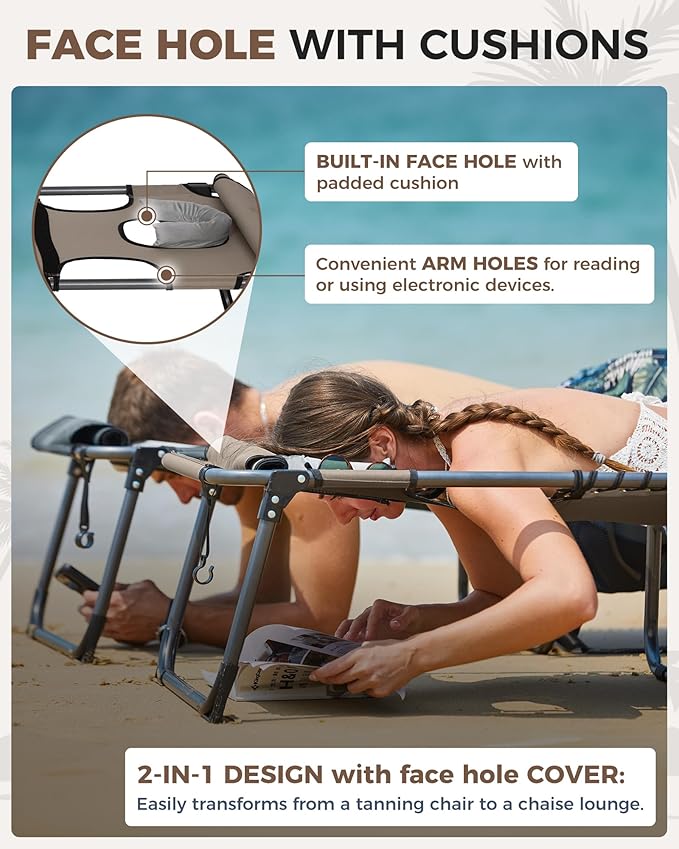 KingCamp 2 Pack Tanning Chair - Image 3