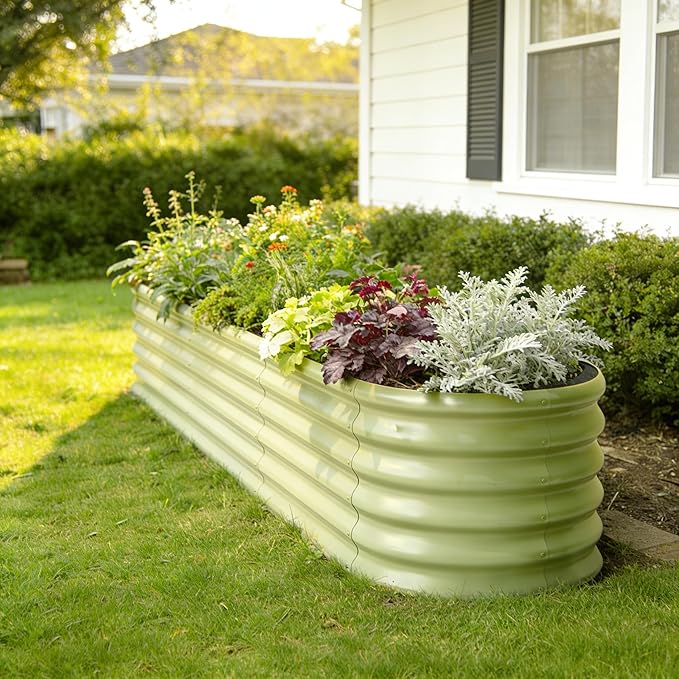 2-Pack Galvanized Raised Garden Bed 8x4x1.5 | 10x2x1.5 ft, Modular Raised - Image 8