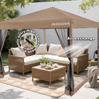 OASISHOME 10'x10' Pop-Up Gazebo Canopy Tent - Image 6