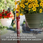 The HC Companies 11 Inch Wrapt Hanging Planters, Lightweight UV-Resistant - Image 7