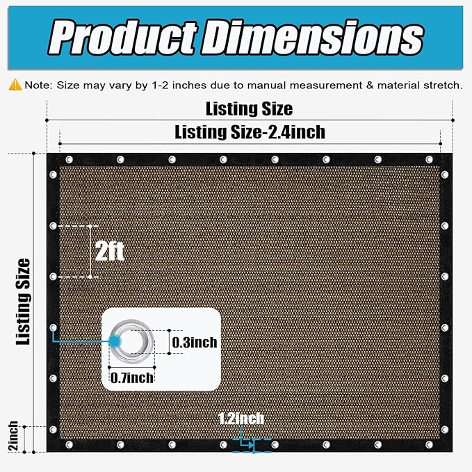 Amagenix 90% Sun Shade Cloth - Image 3