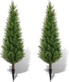2 Pack 4ft Artificial Cedar Topiary Trees by Unknown