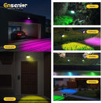 Ensenior Solar Spotlights Outdoor RGB, 7+1 Color Changing Mode Outdoor - Image 9