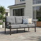 RoyalCraft Patio 3 Seats Sofa, All-Weather Outdoor Couch, Patio Furniture Sofa - Image 6