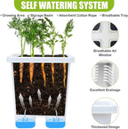 Growing Vegetable Planter Pot 3 Packs, 15 * 14.2 Inches Deep Rectangle Pots - Image 3