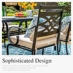 Sophia and William Outdoor Patio Dining Set - Image 3