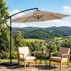 OLIXIS Offset Patio Umbrella, 9.7FT Cantilever Table Umbrellas - Image 6