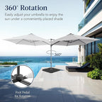 Best Choice Products 10ft Offset Cantilever Hanging Market Patio Umbrella - Image 3