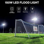 Olafus 2 Pack 150W LED Flood Light Outdoor, 15000LM Super Bright Work Lights - Image 3