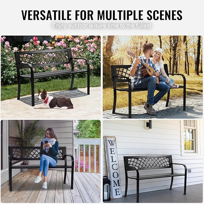 VEVOR Outdoor Bench, Patio Bench - Image 8