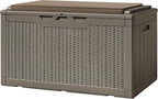 Greesum 100 Gallon Resin Deck Box Large Outdoor Storage by BuynowfromGreesum