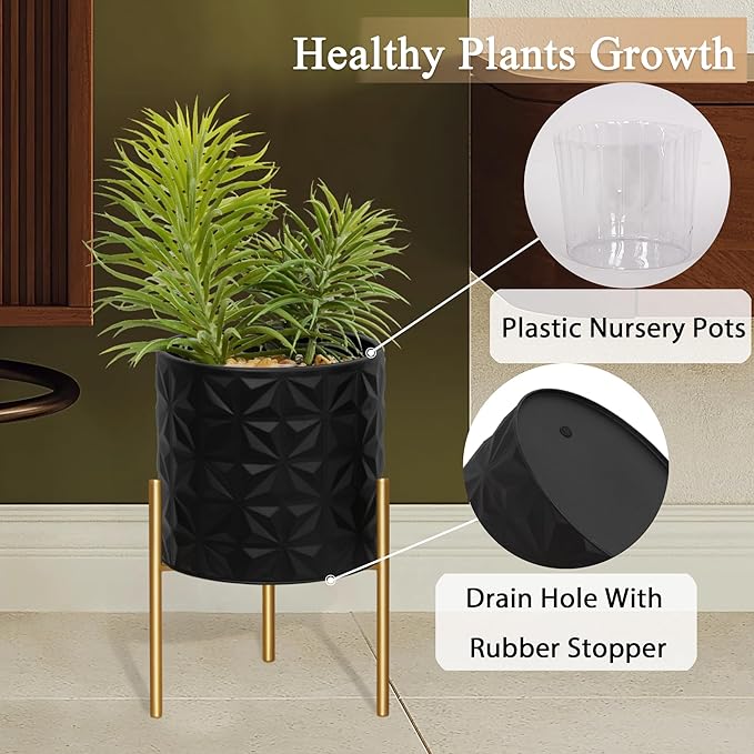 ARNIS Modern Planter Pots, Decorative Planters, Metal Pots - Image 4