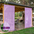 SpaceDresser Waterproof Outdoor Sheer Curtains - Image 8