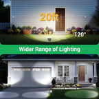 WdtPro Upgraded Bright Solar Lights Outdoor Waterproof, Auto ON/Off Solar Spot - Image 3
