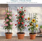 100% Metal 6.6ft Obelisk Trellis - Image 6