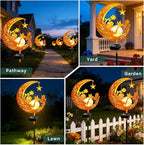ZNYCYE Solar Lights Outdoor Decorative Moon Angel Solar Stake Lights Pathway - Image 7