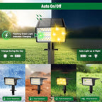 Solar Spot Lights Outdoor with 60 LED & Auto On/Off, 4 Pack Solar Lights - Image 4