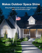 6 Pack Solar Power Spot Lights Outdoor Waterproof LED Dusk to Dawn Landscape - Image 7