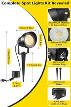 T-SUN Dusk to Dawn Outdoor Lighting, Flag Spot Lights - Image 3