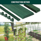 MAXPACE 93pcs Garden Stakes Kit: Includes 30 Sets of Fiberglass Plant Sticks - Image 5