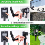 T-SUNUS Christmas Solar Spot Lights Outdoor White 6000K IP65 Waterproof 2-in-1 - Image 6