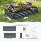 INNO STAGE Galvanized Raised Garden Bed Kit, Rust-Resistant & Easy Assembly - Image 3