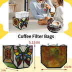 Handcrafted Stained Glass Butterfly Planter, Cute Planters - Image 5