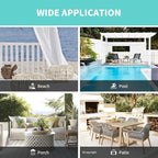 Waterproof Outdoor Curtain W105 x L95 - Image 8