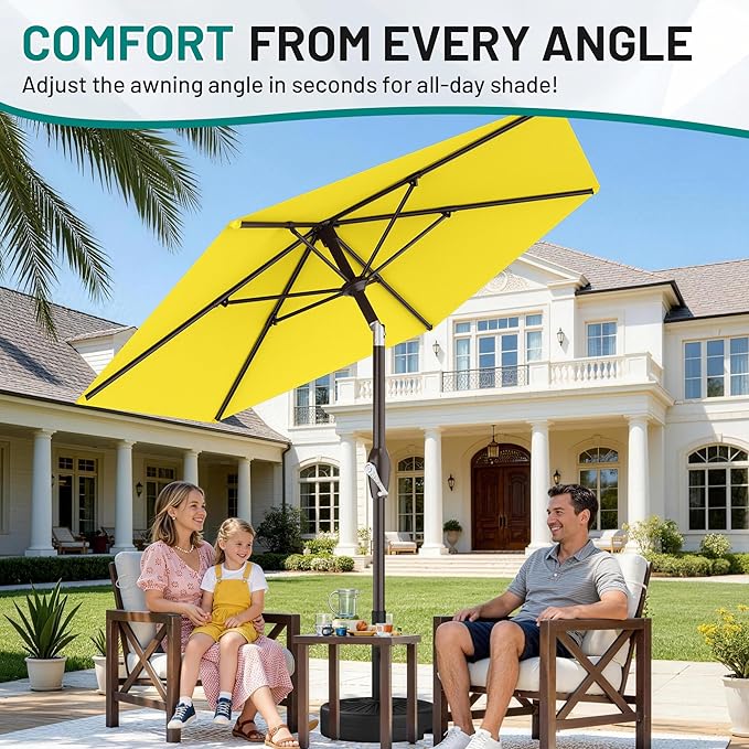 AreShark 7.5FT Patio Umbrella Table Market Umbrella - Image 6