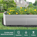 Land Guard 2 Pack 8×4×2ft Galvanized Raised Garden Bed Kit, Galvanized Planter - Image 6