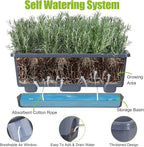 Window Box Planter 4 Packs, 17 Inches Rectangle Flower Pots - Image 7