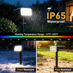 Solar Spot Lights Outdoor Waterproof IP65, 2-in-1 Solar Landscape Spotlights - Image 4