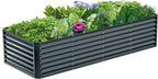 8x2x2FT Galvanized Raised Garden Bed, Galvanized Planter Boxes Outdoor by AyenGuard