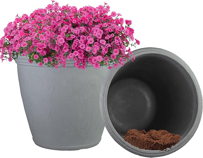 Sunnydaze 20-Inch Anjelica Large Plastic Pot by SunnydazeDecor