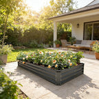 GARDMAX 8x4x1FT Galvanized Raised Garden Bed Kit, Metal Planter Boxes Outdoor - Image 7