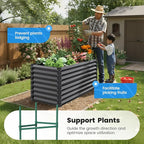 Quictent Galvanized Raised Garden Bed 4x3x1 Ft Metal Planter Box - Image 2