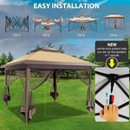 COBIZI 11x11 FT Pop up Gazebo Canopy Tent - Image 3