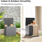EAST OAK Outdoor Storage Box, 31 Gallon Deck Box Indoor and Outdoor Use - Image 7