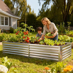 DUMOS Raised Garden Bed with Cover, Large Metal Garden Bed Mini Greenhouse - Image 6