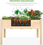 Best Choice Products 48 x 24 x 30 Inches Raised Garden Bed, Elevated Wood - Image 3