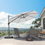PURPLE LEAF 11 Feet Patio Umbrella Outdoor Cantilever Round Umbrella Aluminum - Image 2
